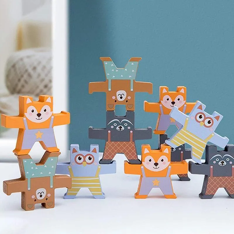 Balance Stacking Blocks Wooden Games