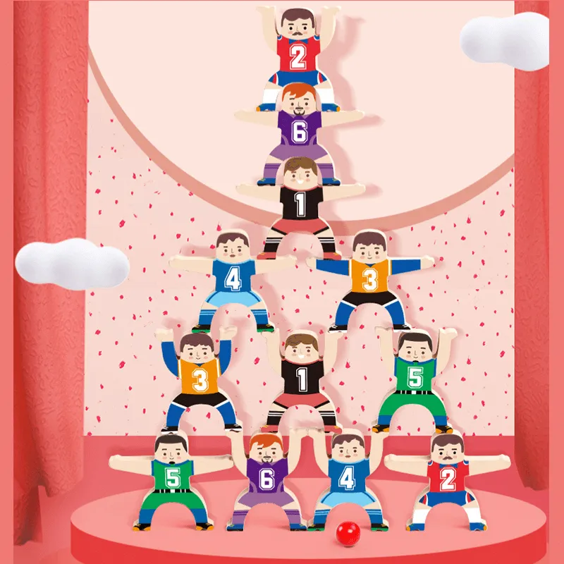 Balance Stacking Blocks Wooden Games