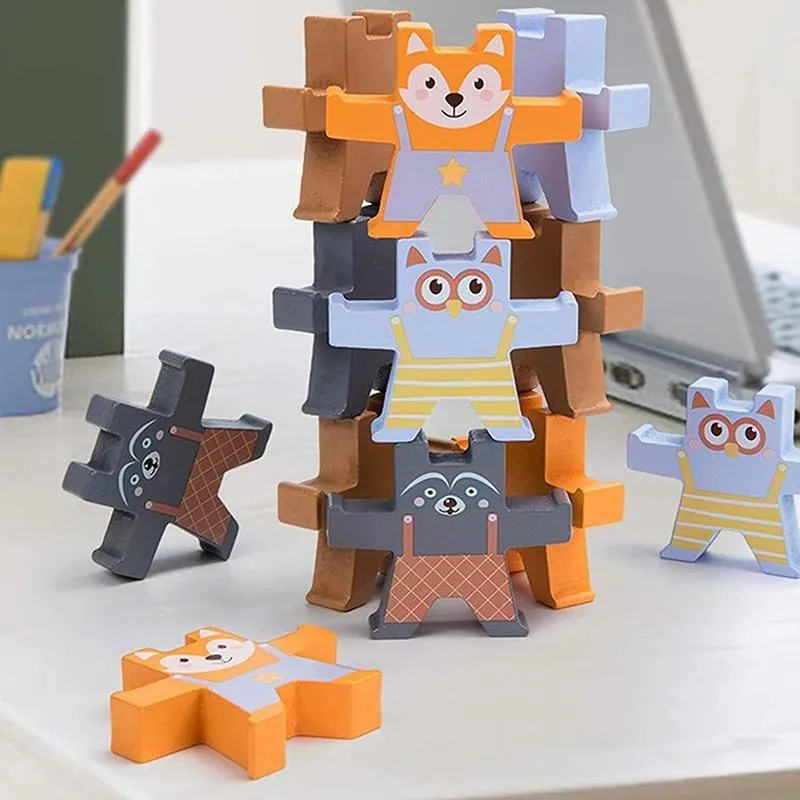 Balance Stacking Blocks Wooden Games