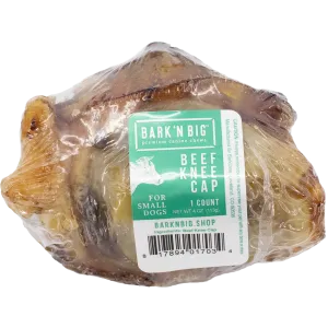BarkNBig USA Beef Knee cap Dog Treat