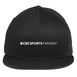 CBS Sports Fantasy Logo Embroidered Flat Bill Hat