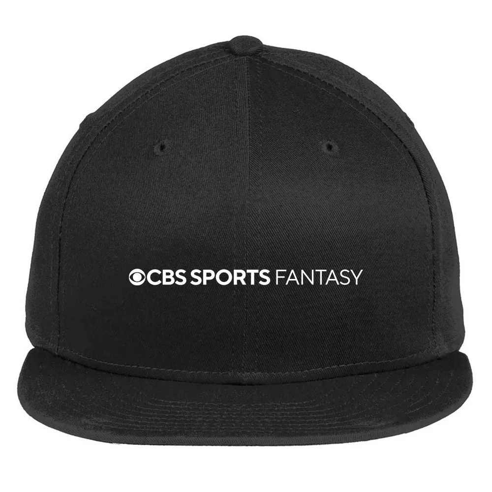 CBS Sports Fantasy Logo Embroidered Flat Bill Hat