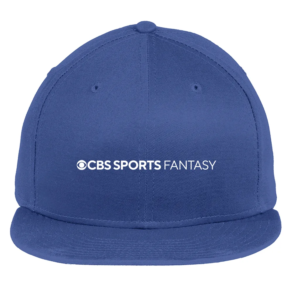 CBS Sports Fantasy Logo Embroidered Flat Bill Hat