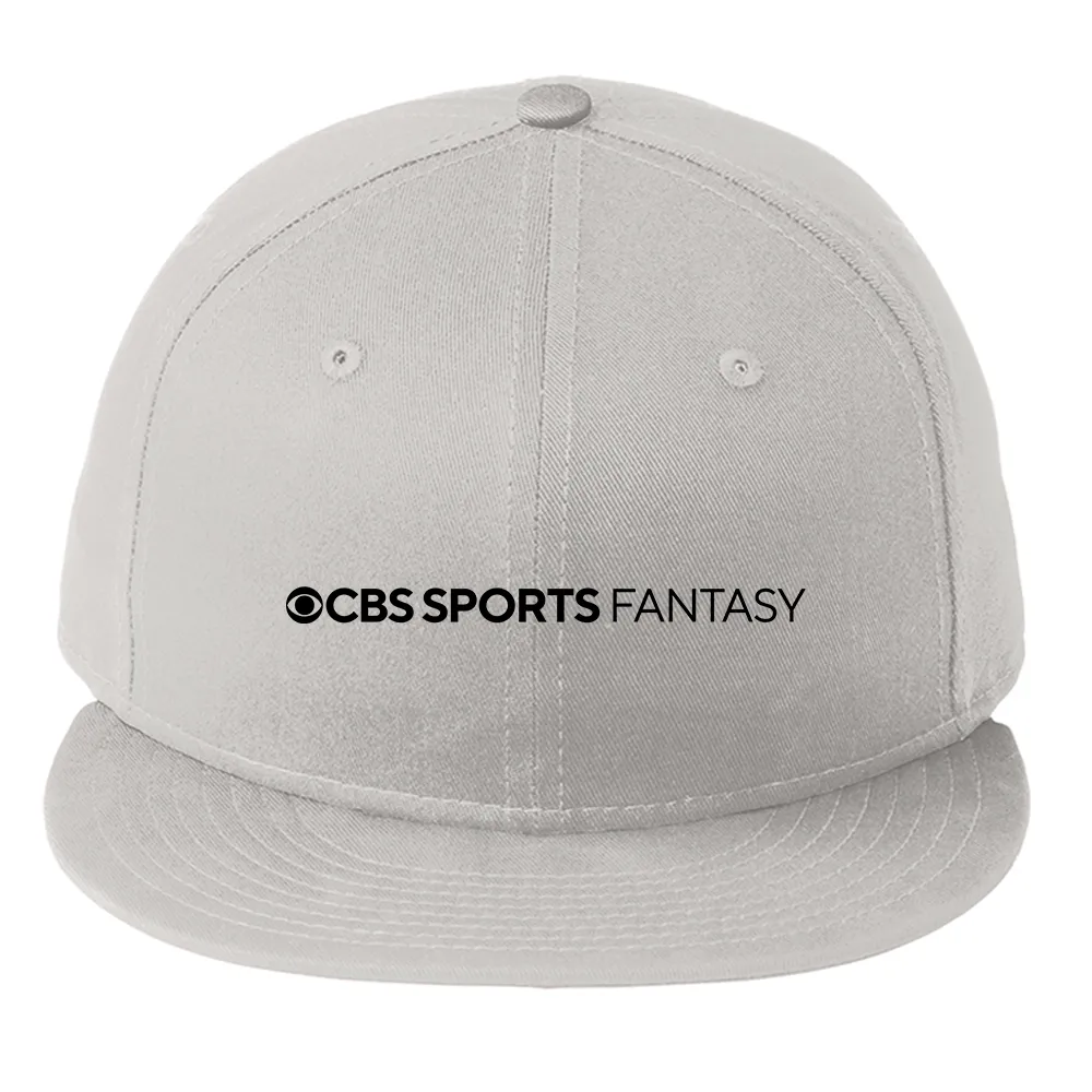 CBS Sports Fantasy Logo Embroidered Flat Bill Hat