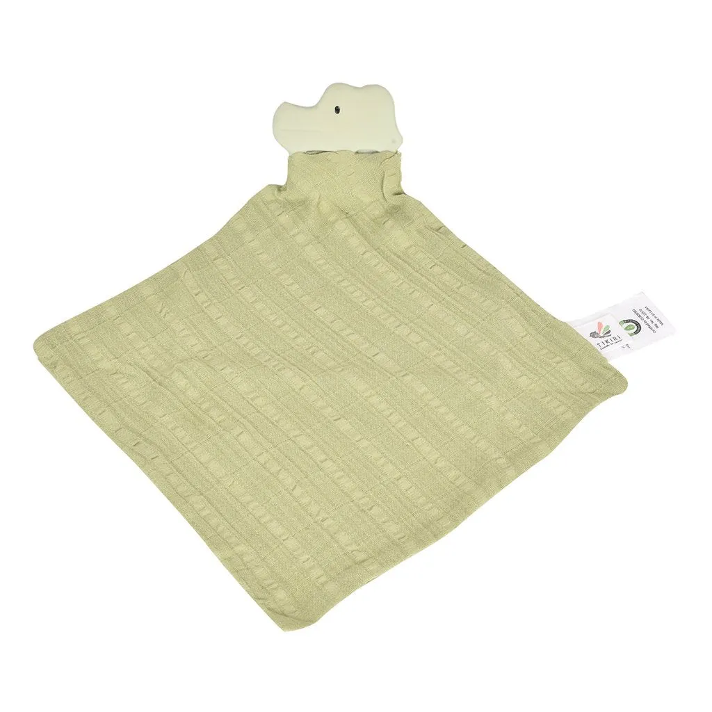 Crocodile Organic Baby Comforter and Teething Toy