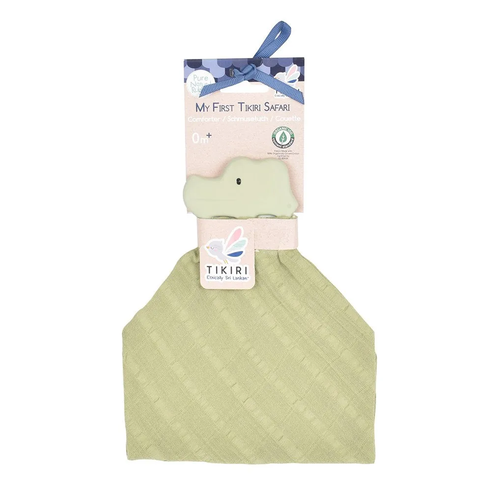 Crocodile Organic Baby Comforter and Teething Toy