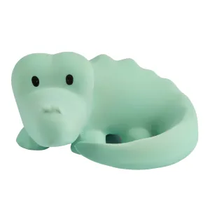 Crocodile - Organic Baby Teether Rattle & Bath Toy