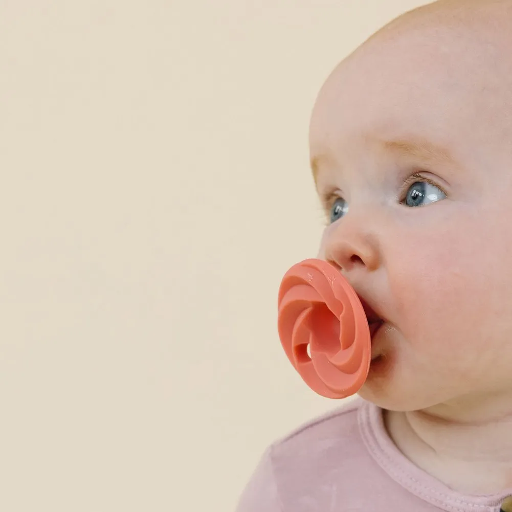 Doodle & Co. Holland Pop Pacifier - Blush/Lilac (Stage 1, 0 Months and up)