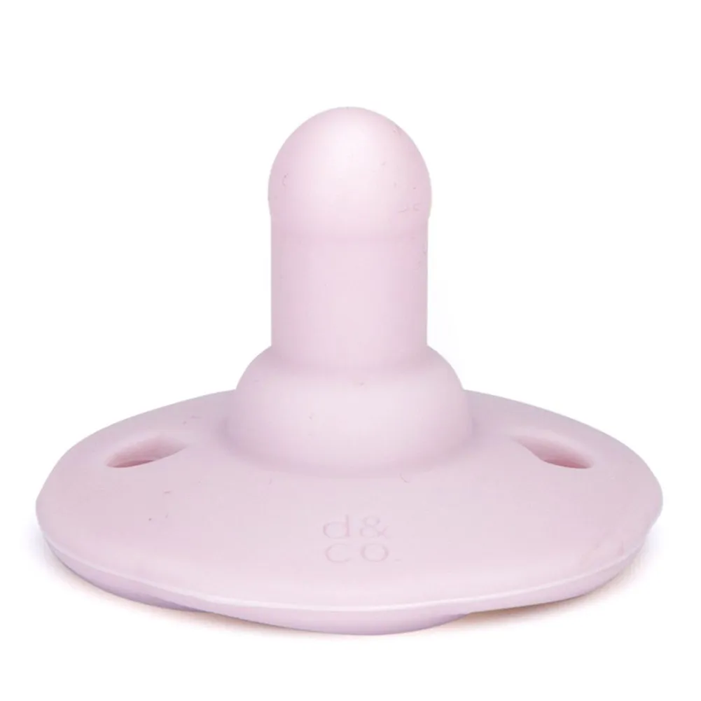 Doodle & Co. Holland Pop Pacifier - Blush/Lilac (Stage 1, 0 Months and up)