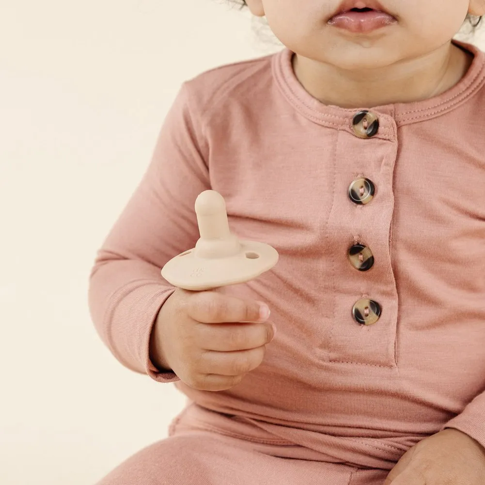 Doodle & Co. Holland Pop Pacifier - Blush/Lilac (Stage 1, 0 Months and up)