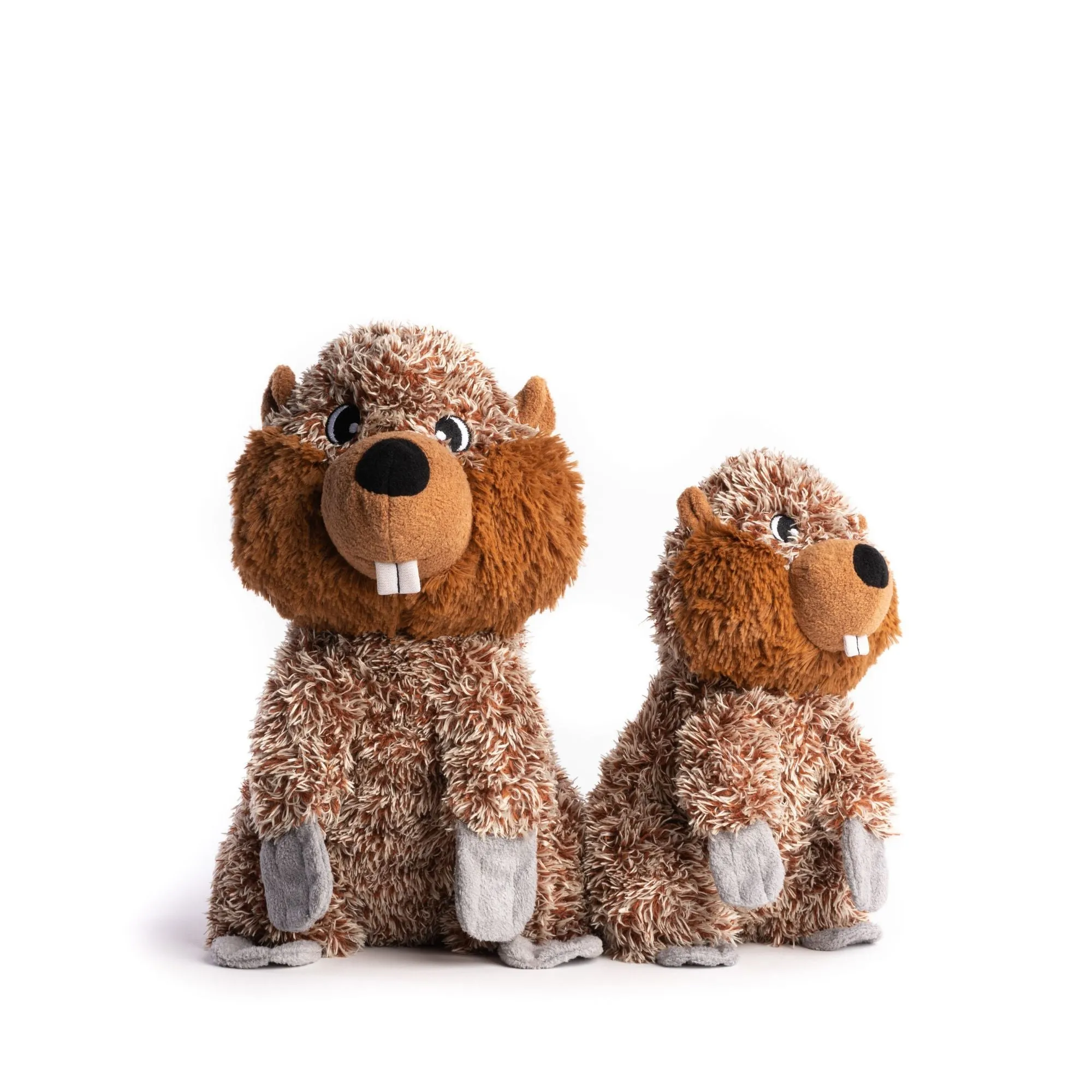 Fabdog | Fluffy Beaver - Plush Dog Toy