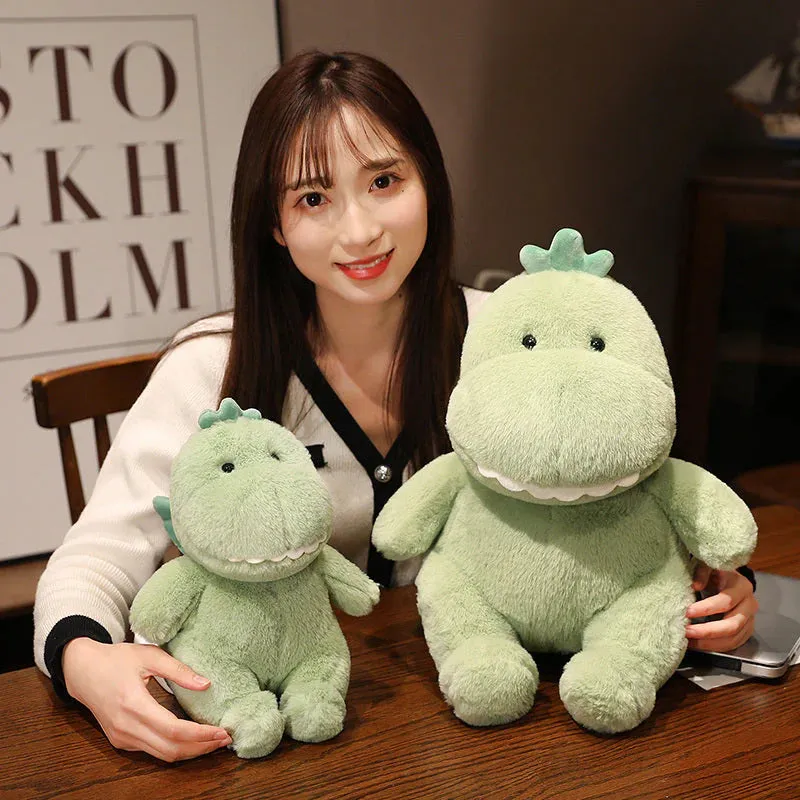 Hajiro the Goofy Green Kawaii Dinosaur Stuffed Animal Plushies
