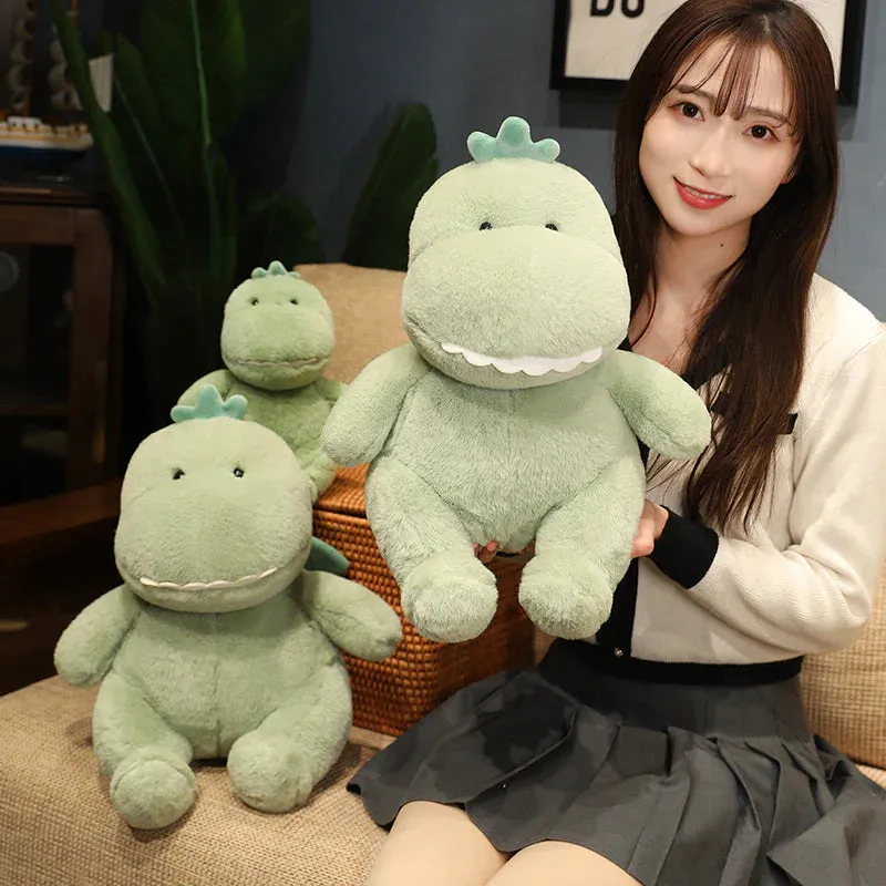 Hajiro the Goofy Green Kawaii Dinosaur Stuffed Animal Plushies