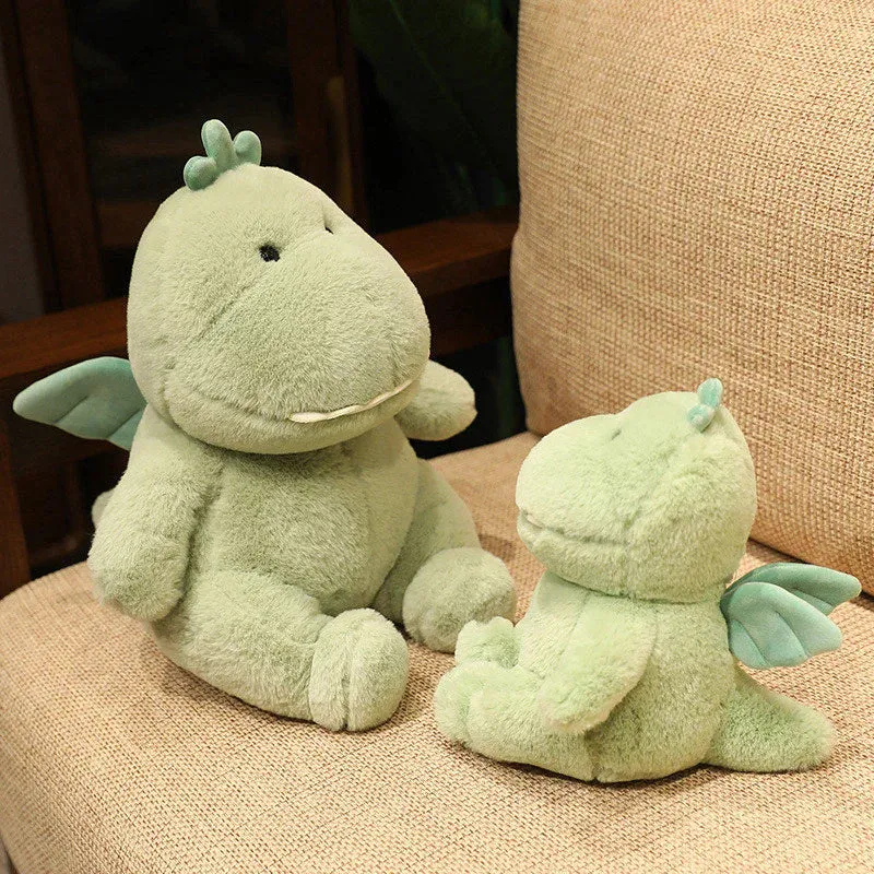 Hajiro the Goofy Green Kawaii Dinosaur Stuffed Animal Plushies