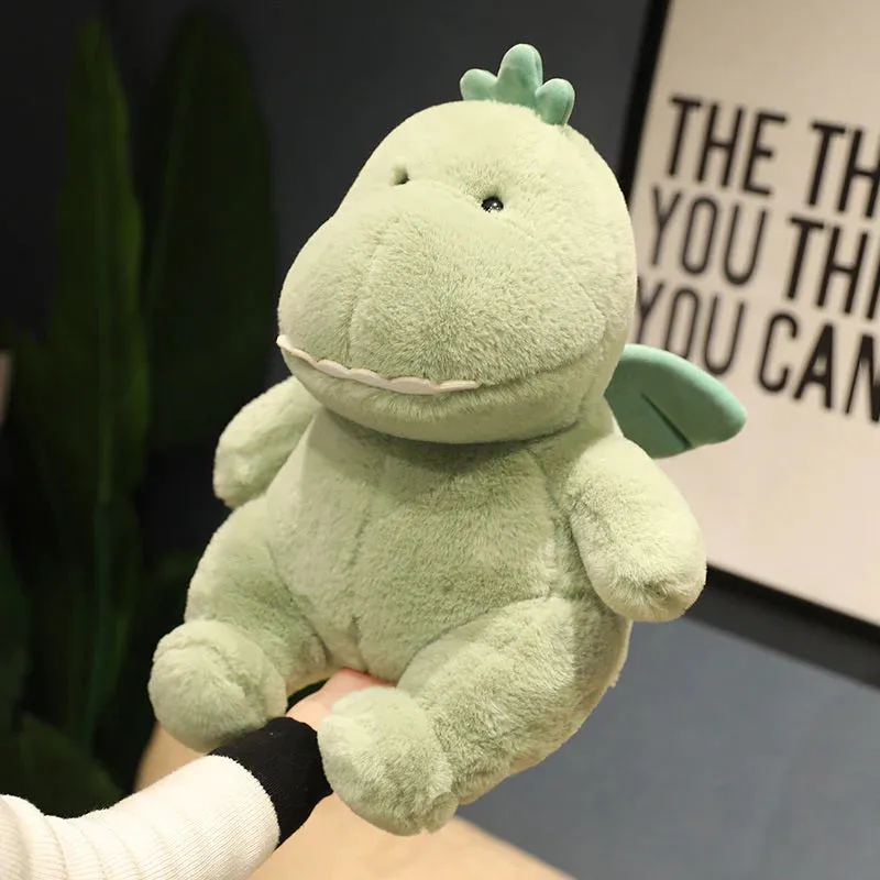 Hajiro the Goofy Green Kawaii Dinosaur Stuffed Animal Plushies