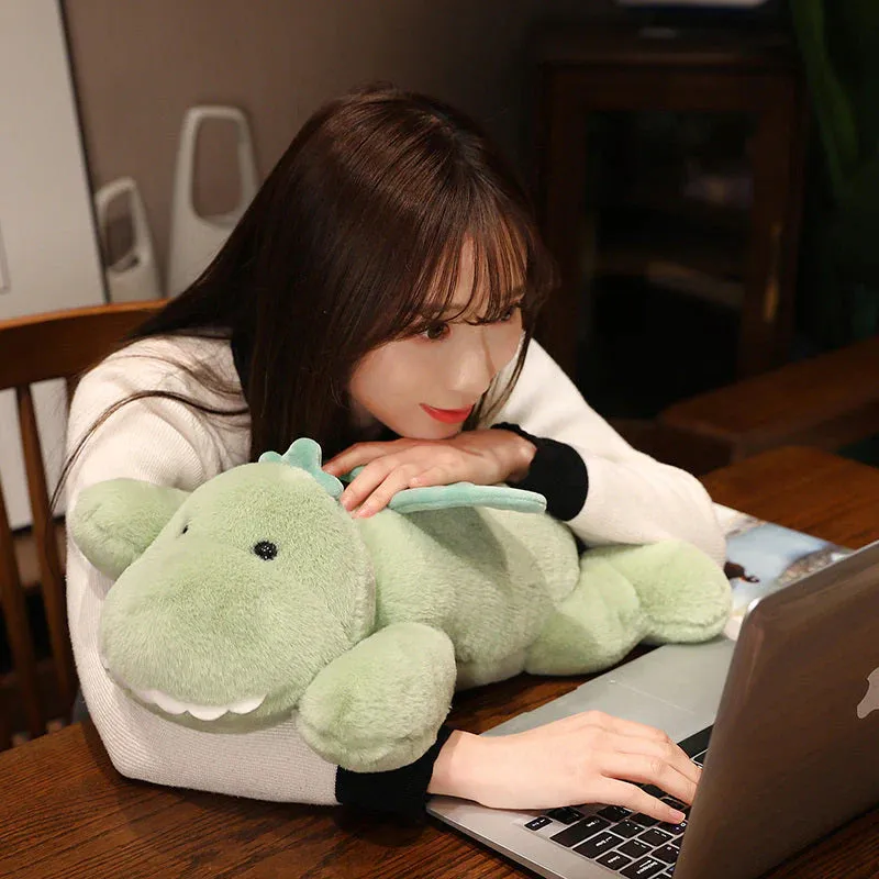 Hajiro the Goofy Green Kawaii Dinosaur Stuffed Animal Plushies