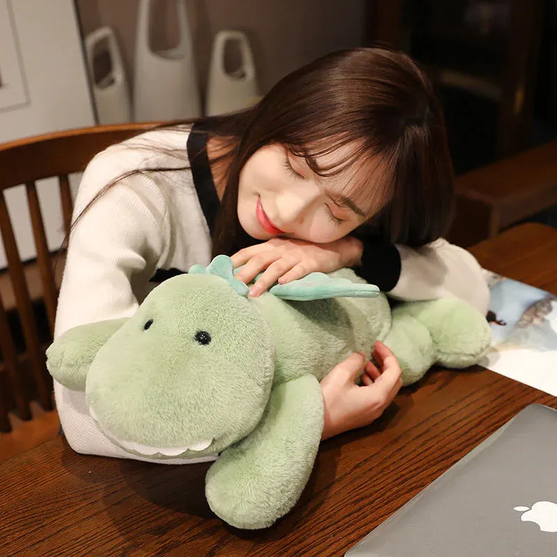 Hajiro the Goofy Green Kawaii Dinosaur Stuffed Animal Plushies