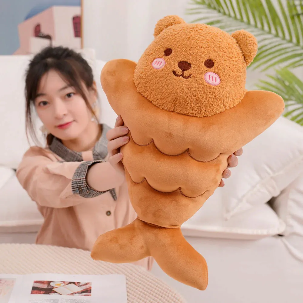 Japanese Taiyaki Fish-Shaped Bunny Pig Bear Stuffed Animals Plushie Collection