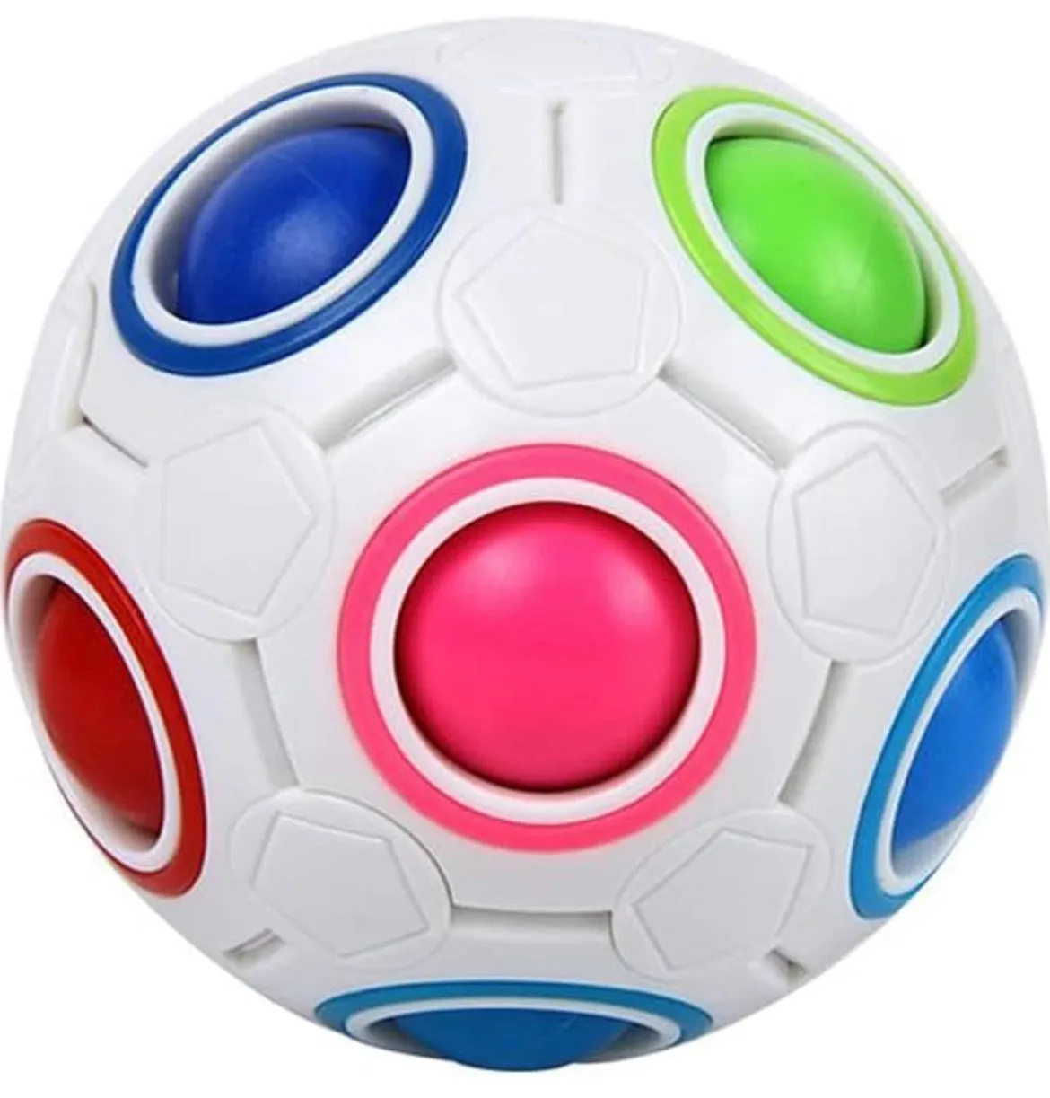 Magic Rainbow Ufo Ball,UFO rubik ball - Puzzle Ball Cube Brain Teasers Educational Toy For Kids & Adults,