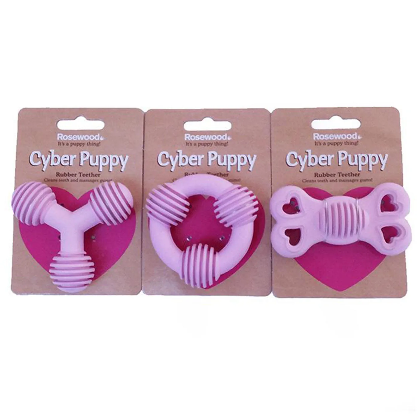 Puppy Rubber Teether Dental Assorted Toy