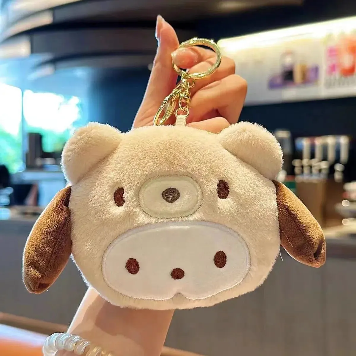 Sanrio Cinnamoroll Plush Wallet Keychain | Melody Kuromi Plushies | Coin Purse | Earphone Organizer | Bag Pendant | Key Ring | Girls Gifts