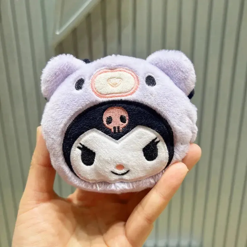 Sanrio Cinnamoroll Plush Wallet Keychain | Melody Kuromi Plushies | Coin Purse | Earphone Organizer | Bag Pendant | Key Ring | Girls Gifts