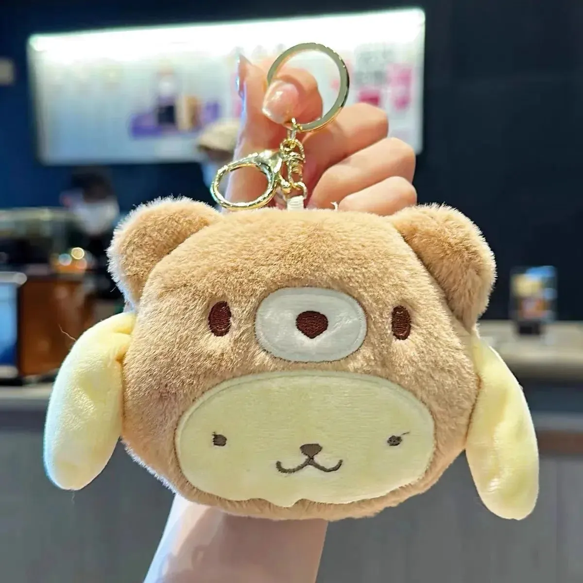 Sanrio Cinnamoroll Plush Wallet Keychain | Melody Kuromi Plushies | Coin Purse | Earphone Organizer | Bag Pendant | Key Ring | Girls Gifts