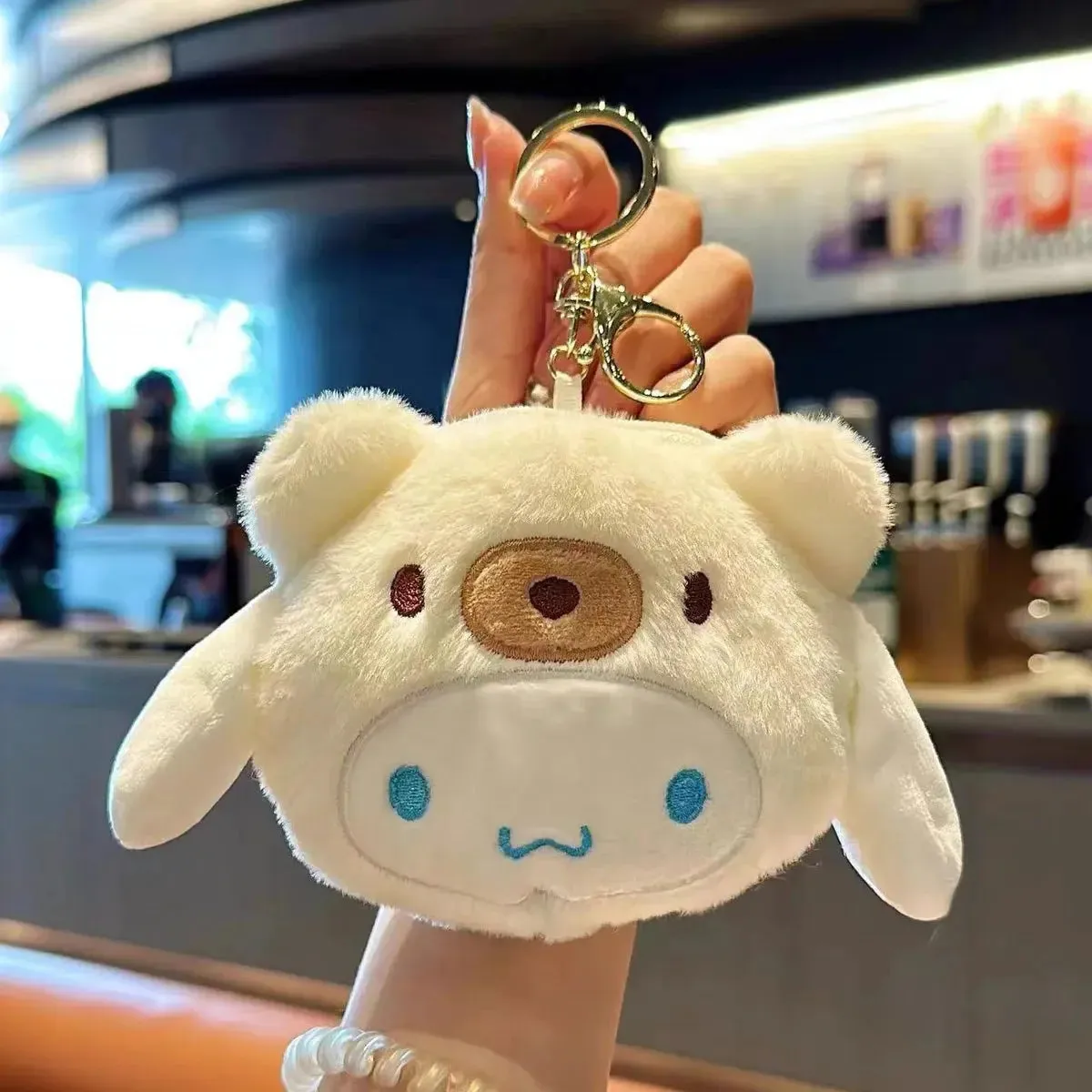 Sanrio Cinnamoroll Plush Wallet Keychain | Melody Kuromi Plushies | Coin Purse | Earphone Organizer | Bag Pendant | Key Ring | Girls Gifts