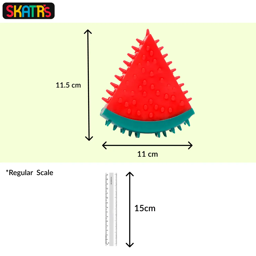 Skatrs Watermelon Shaped Ice Cooling Toy for Dogs & Cats (Green/Red)