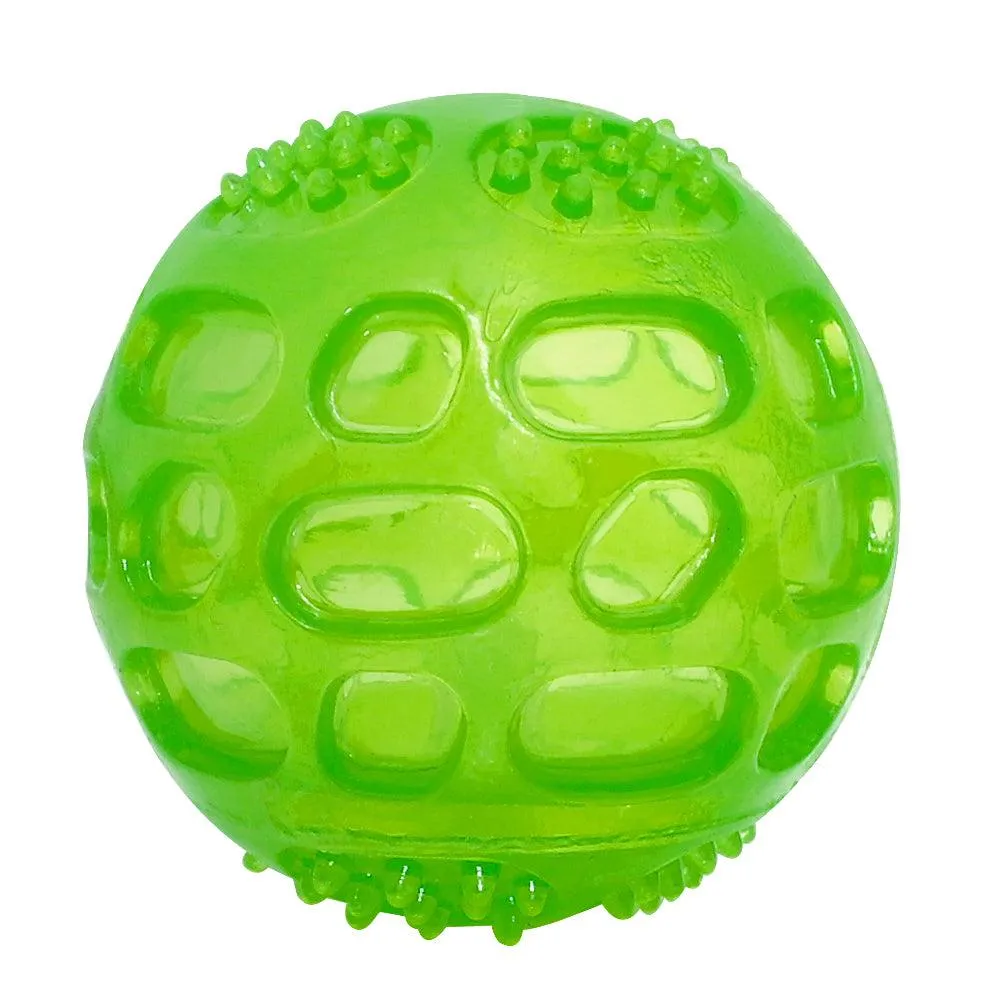 Squeaky Chew Tooth Cleaning Dog's Ball