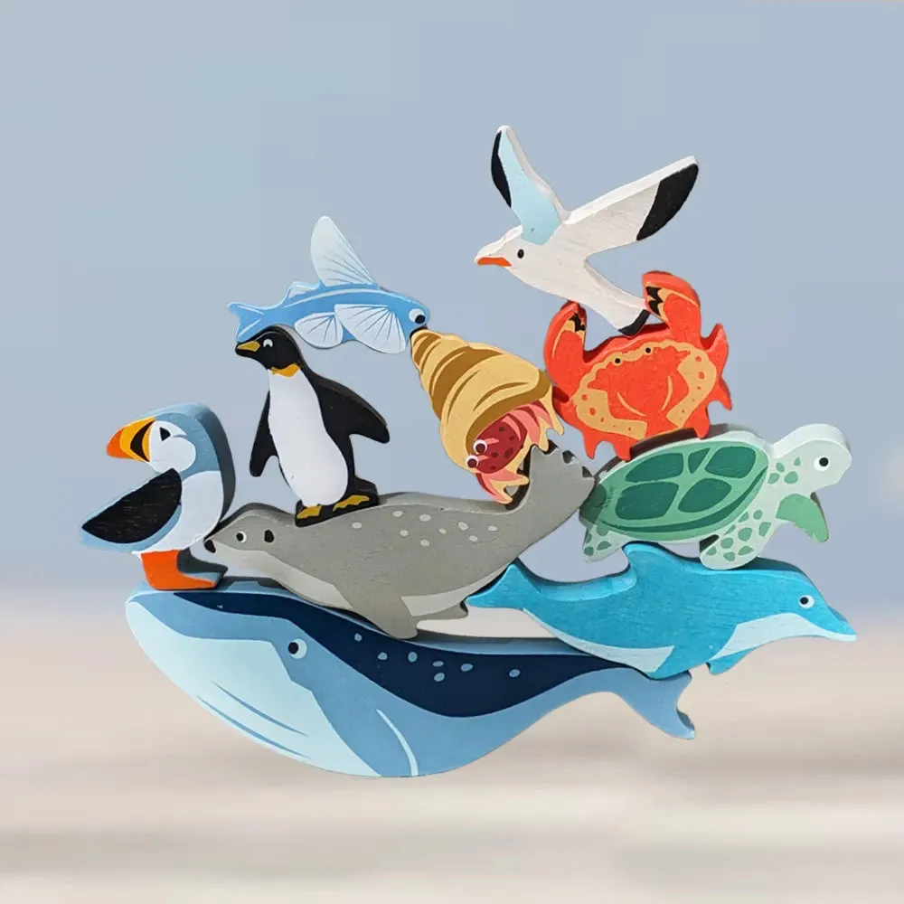 Wooden Coastal Animals Bundle