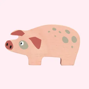 Wooden Farmyard Pig
